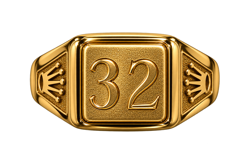 Anillo 32 Cuadrado