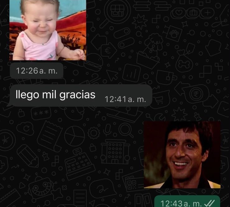 Cliente agradeciendo por WhatsApp al recibir su pedido